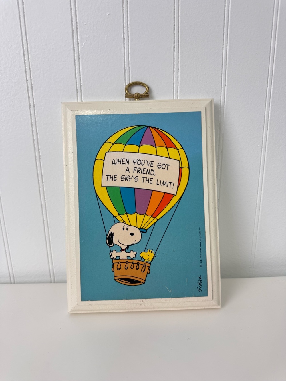 Vintage Snoopy Hallmark Wood Plaque - Picture 2 of 6